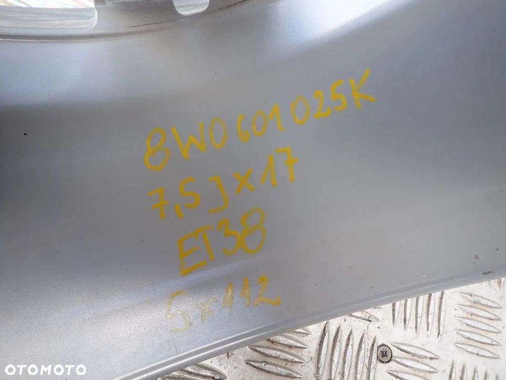 FELGI ALUMINIOWE AUDI 8W0601025K 7,5X17 ET38 5X112 - 10