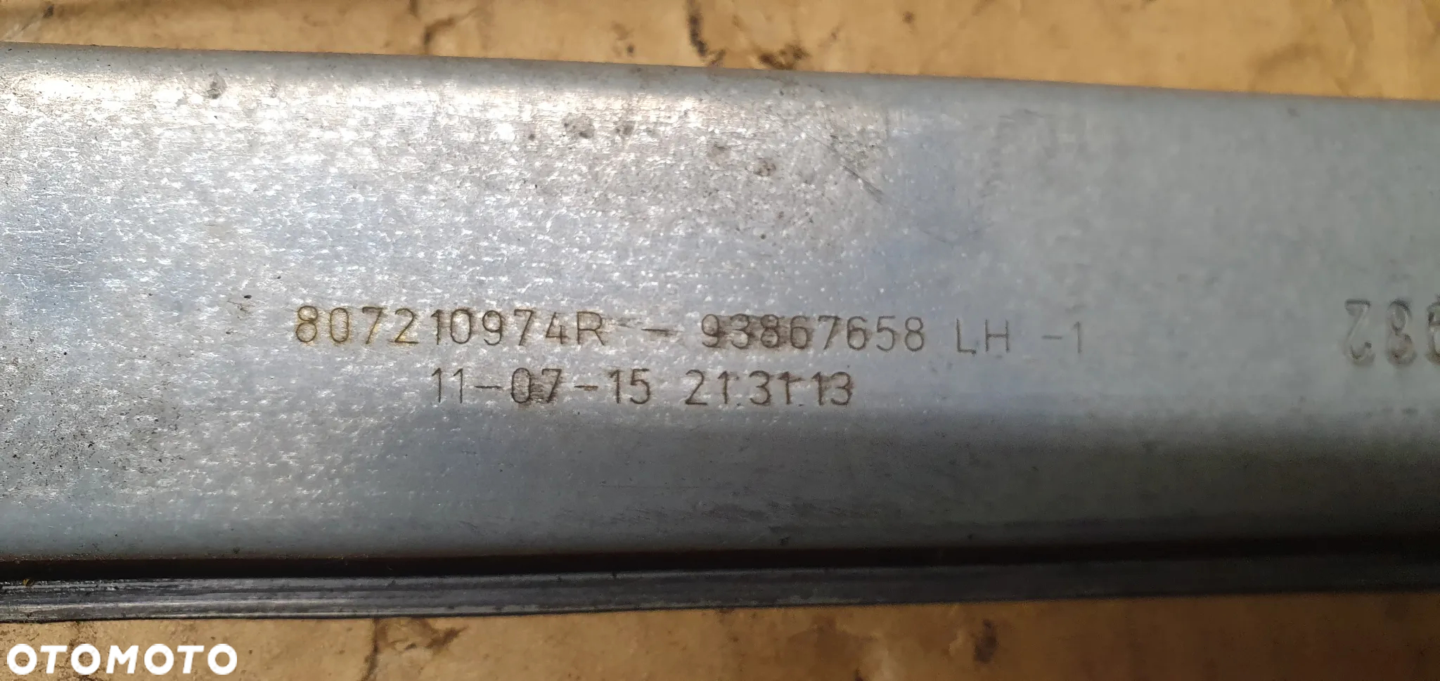 Mechanizm podnośnik szyby prawy przód Opel Vivaro B Trafic III 807210974R 93867658 - 8