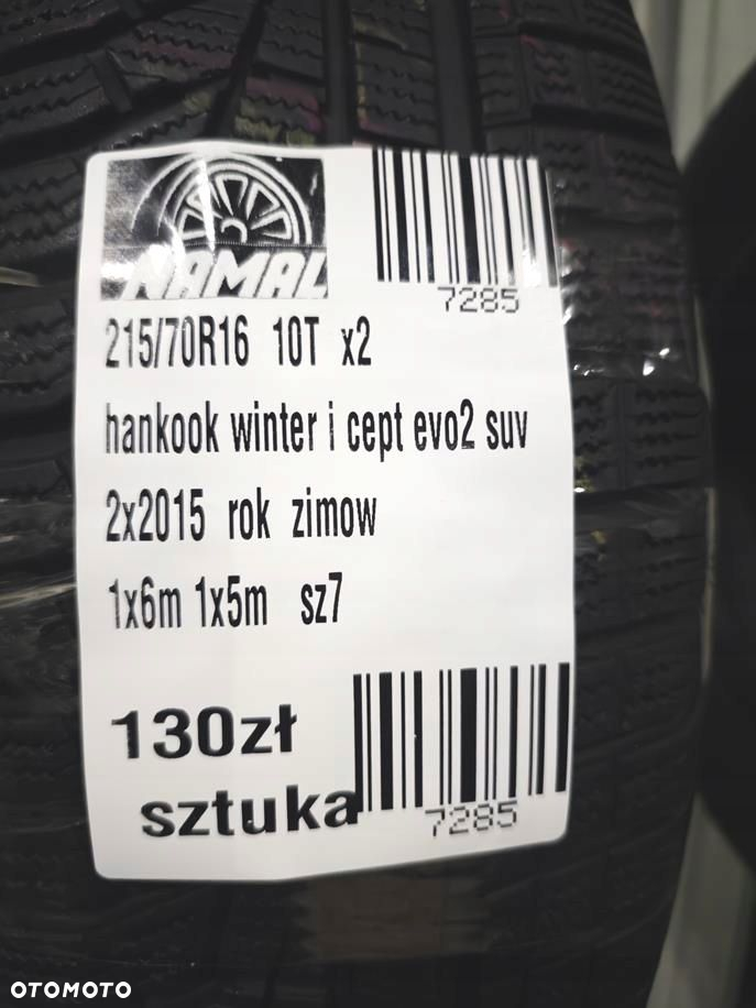 215/70R16 hankook opony zimowe 6mm 7285 - 8