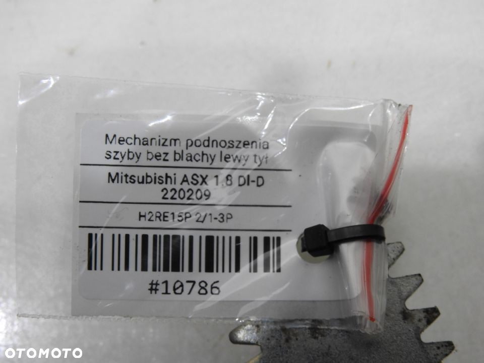 MECHANIZM SILNICZEK SZYBY LEWY TYŁ MITSUBISHI ASX - 7