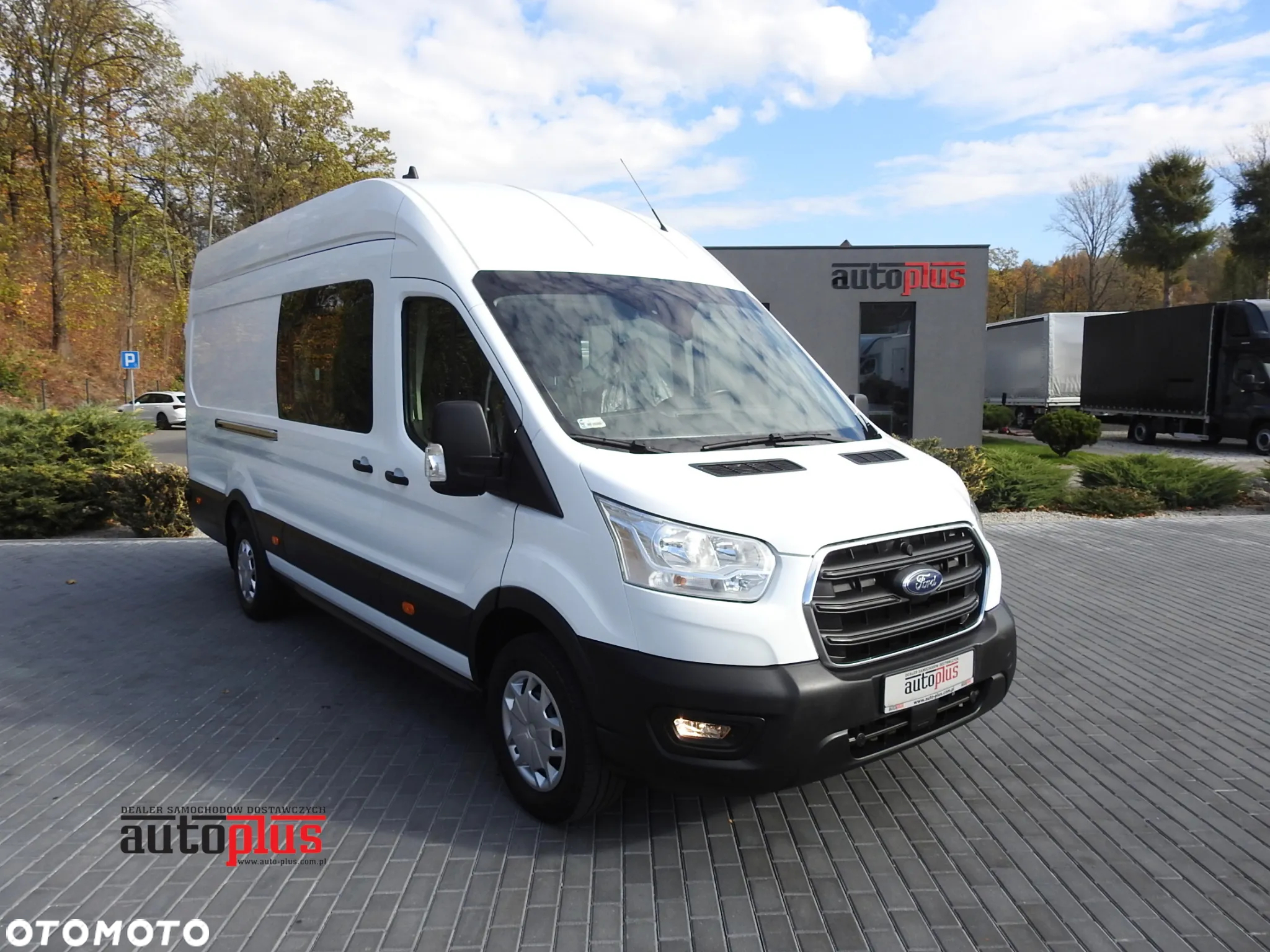 Ford TRANSIT FURGON BRYGADÓWKA 6 MIEJSCA TEMPOMAT KLIMATYZACJA LEDY 130KM [ J78198 ] - 2