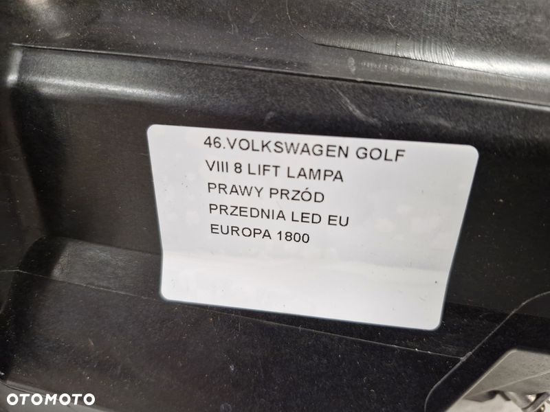 VOLKSWAGEN GOLF 8 VIII LIFT LAMPA PRAWY PRZÓD PRAWA PRZEDNIA REFLEKTOR LED EU - 6