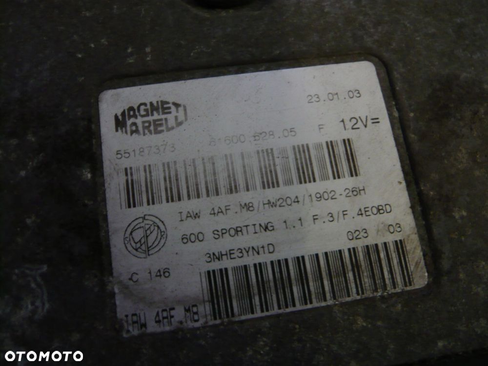 komputer sterownik silnika 55187373 fiat seicento 1.1 - 2