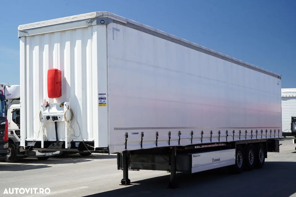 Krone REMORCĂ CU PRELĂ KRONE / 2024 / COȘ PENTRU PALEȚI / 2 AXE RIDICATIVE / PUȚIN FOLOSITĂ / 80.000 KM - 3