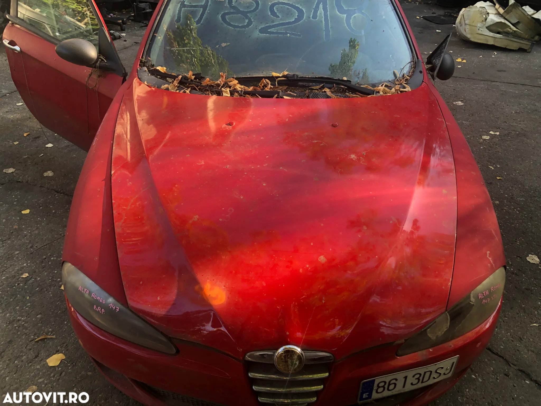 Capota fata motor Alfa Romeo 147 2005 rosu - 2