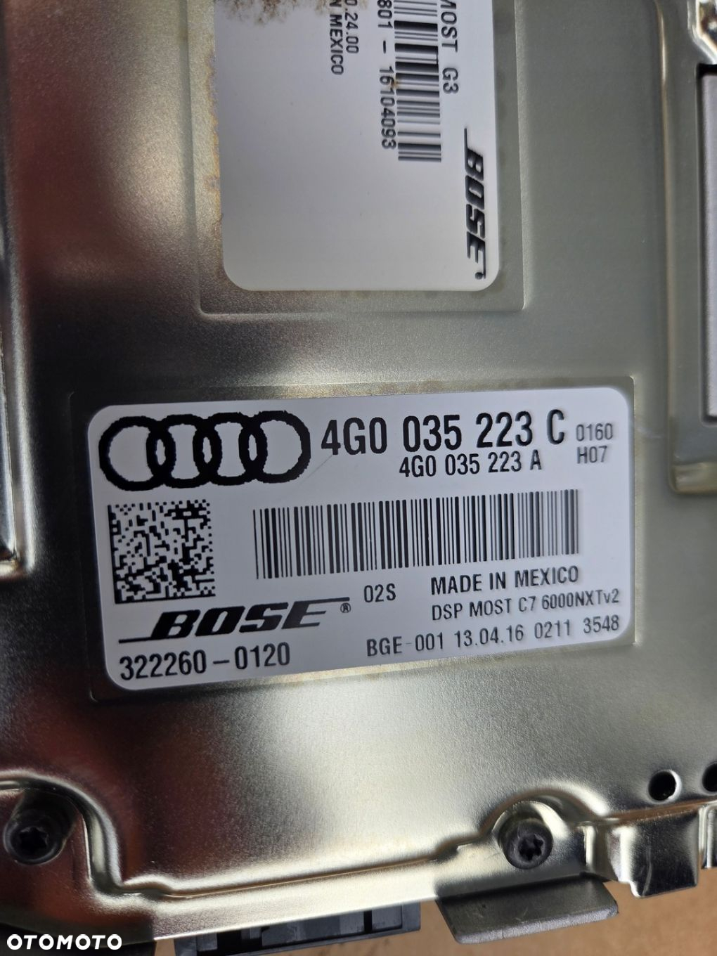 AUDI A8 D4 LIFT NAGŁOŚNIENIE BOSE GŁOŚNIKI WZMACNIACZ KOMPLET JAK NOWY - 2