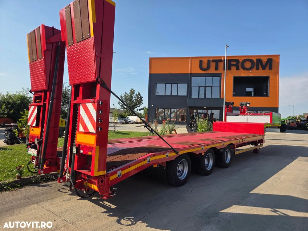 Janmil TRAILER 3 axe FULL OPTION-NOU, 2026, rampe DUBLE, lemne pt extensii latime la 3m, 2 roti rezerva, axe SAF, anv Goodyear, TROLIIU, cutie depozitare, obloane pe gatul de lebada, Carte identitate RAR, Podea rabatabila, posibil leasing-PROMOTIE 58.900eur - 14