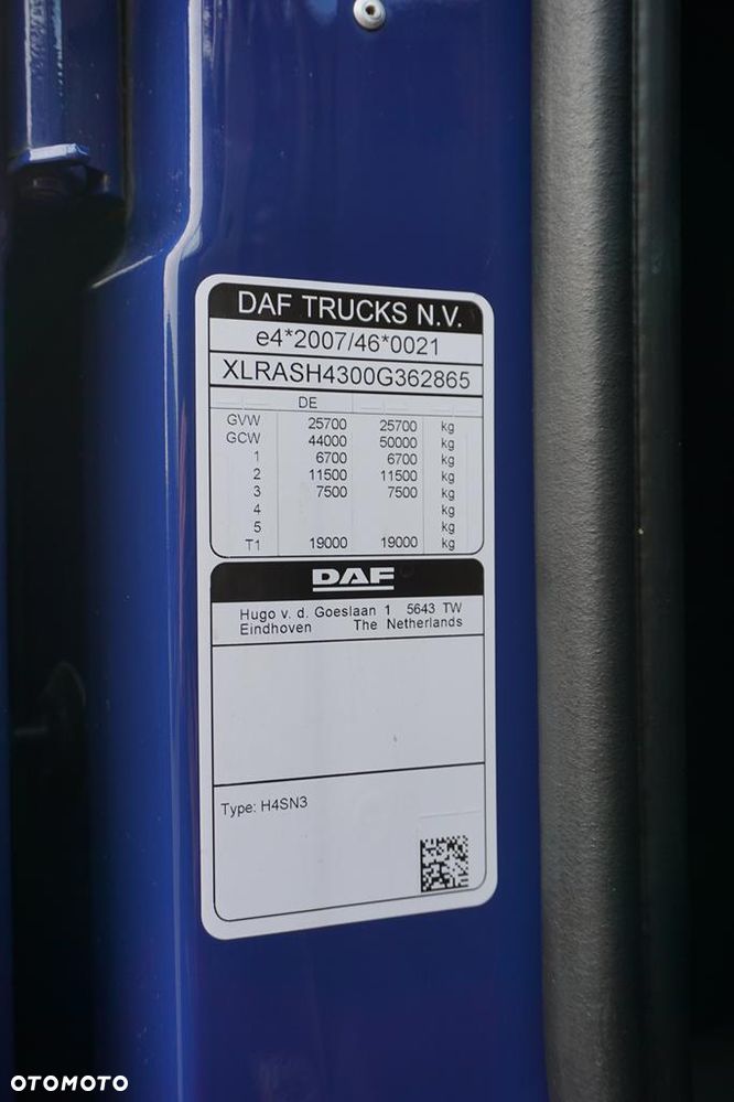 DAF XF / 480 / ACC / EURO 6 / SSC / MEGA / BDF / 7,82 M / RETARDER / OŚ SKRĘTNA - 11