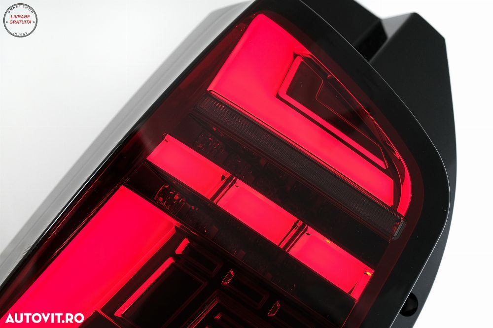 Stopuri Full LED VW Transporter V T5 Facelift (2010-2015) Rosu Fumuriu- livrare gratuita - 10