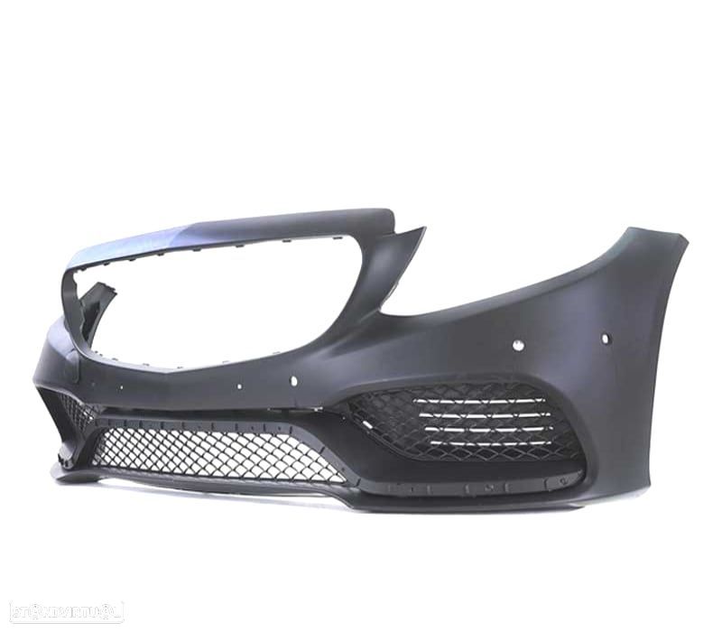PARACHOQUES FRONTAL MERCEDES W205 14-18 LOOK AMG C63 PRETO PDC - 4