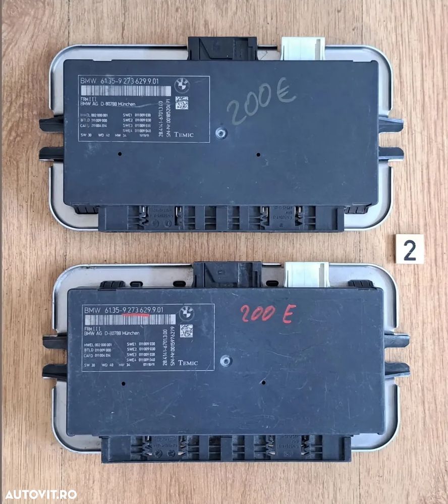 Modul lumini FRM 3 Original BMW F07+LCI F10+LCI F11+LCI F06+LCI F12+LCI F12+LCI F01+LCI F02+LCI F03+6LCI F04 F25 F26 - 1