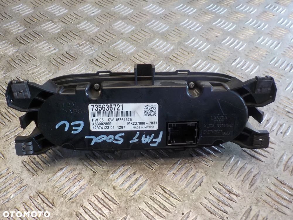 FIAT 500L PANEL KLIMATYZACJI  735636721 - 2