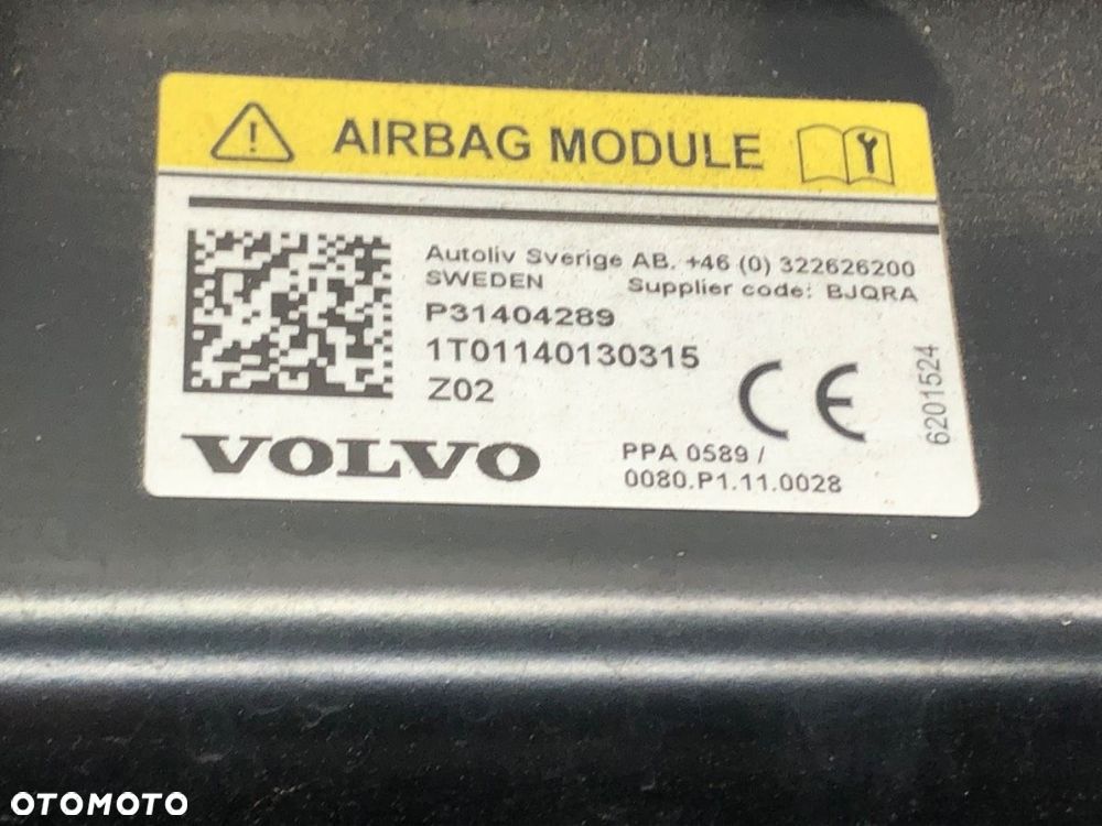 PODUSZKA AIRBAG PIESZEGO  VOLVO V40 liftback (525, 526) 2012 - 2022 D2 84 kW [114 KM] olej napędowy - 4