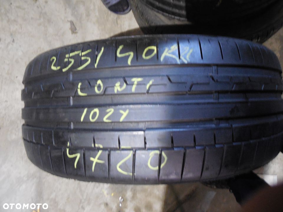 OPONA POJEDYNKA 255/40R21 CONTINENTAL PREMIUM CONTACT 6 DOT 4720 8MM - 1