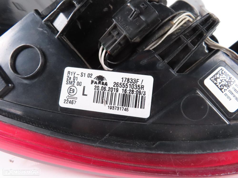 Farolim LED Esquerdo/Trás Usado / Original RENAULT Clio V Hatchback (B7) 2655510... - 5