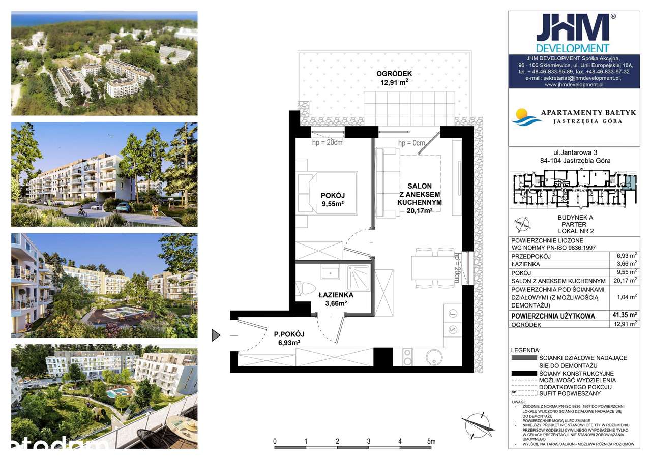2-pokojowy apartament inwestycyjny 41m2 + ogródek - Pełny obrazek: 2/16