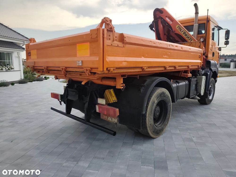 MAN MAN TGA 18.360 HDS Żuraw Wywrotka 4x4 akcja zima - 4