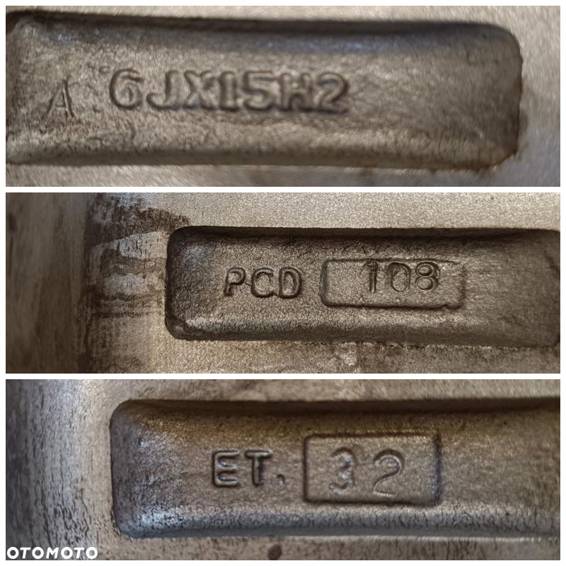Alufelgi 4x108 15 Peugeot 208 Citroen C3 Opel Corsa F 4szt (F9390) - 7