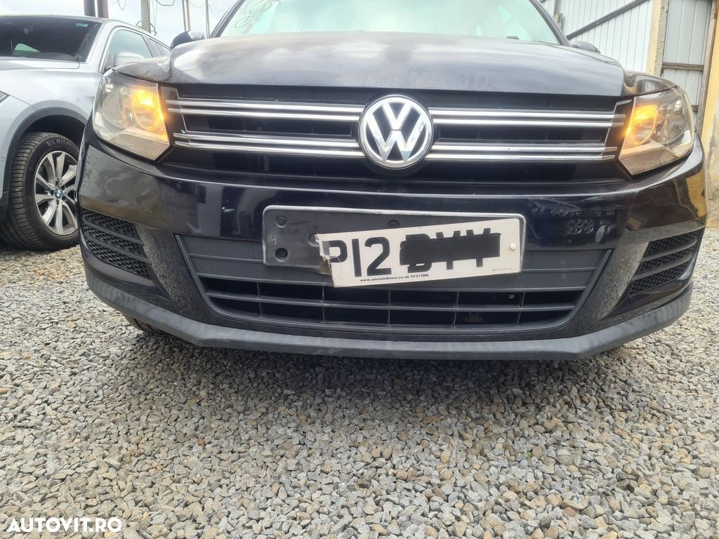 Bara fata Volkswagen Tiguan 5N Facelift 2011 - 2015 NEGRU LC9X (1253) model fara ... - 1