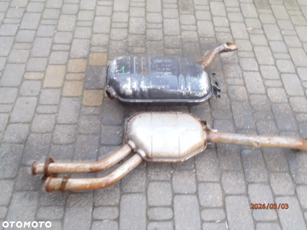 wydech tłumik rura portki kolektory mercedes  w124 124 jak nowy  oryginał posiadam wszystkie części - 1
