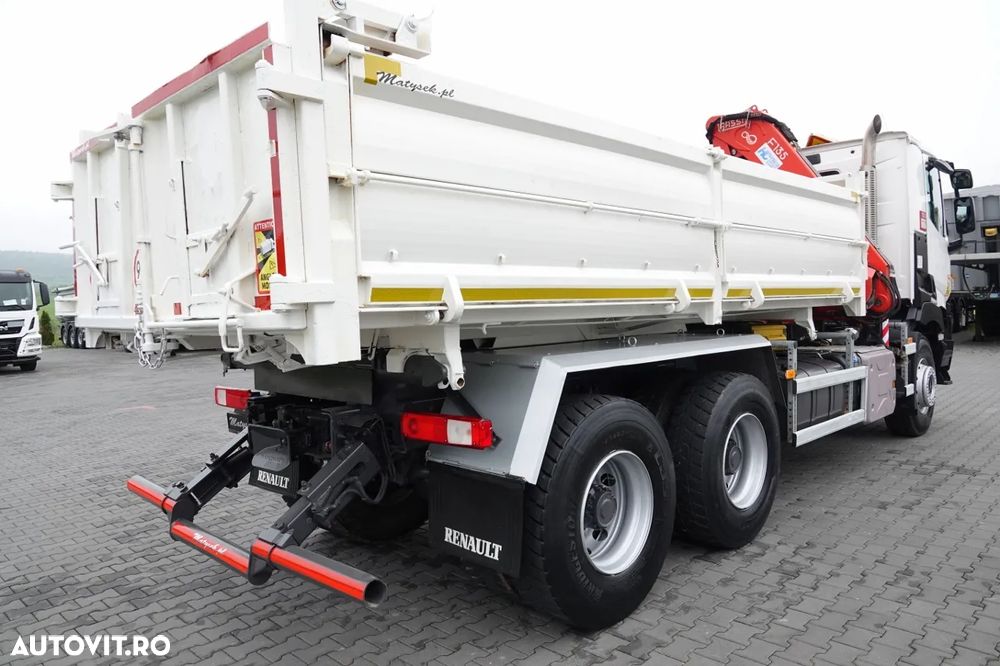 Renault C 380 / 6x4 / TIPPER 3 LATE + HDS FASSI F135 / HYDROBRA / EURO 6 / RADIO CONTROL / ROTATOR / BORDMATIC - 17