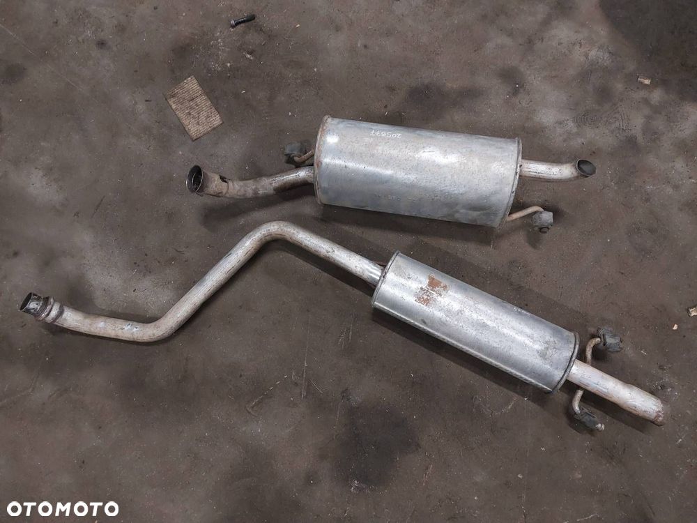 TŁUMIK WYDECH KOŃCOWY + ŚRODKOWY TOYOTA YARIS I 1.3 16V - 4
