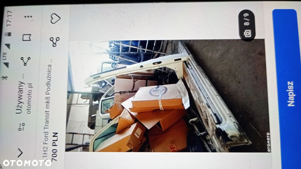F.VAT FORD TRANSIT MK8 PODŁUŻNICA PRAWA SŁUPEK ŚRODKOWY PRAWY - 4