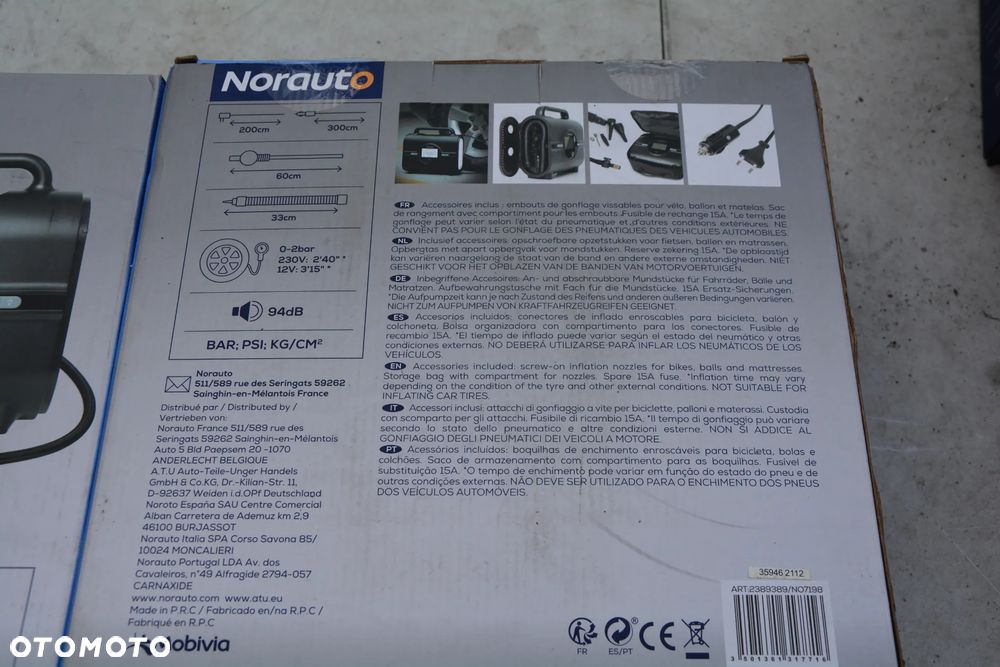 Programowalna pompka cyfrowa firmy NORAUTO ze stykami 12V i 23V - 4