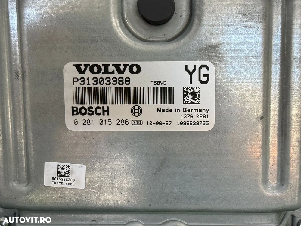 CALCULATOR MOTOR ECU VOLVO XC60 2011 2.0 DIESEL COD OEM P31303388 0281015286 13760281 2010-2014 - 6