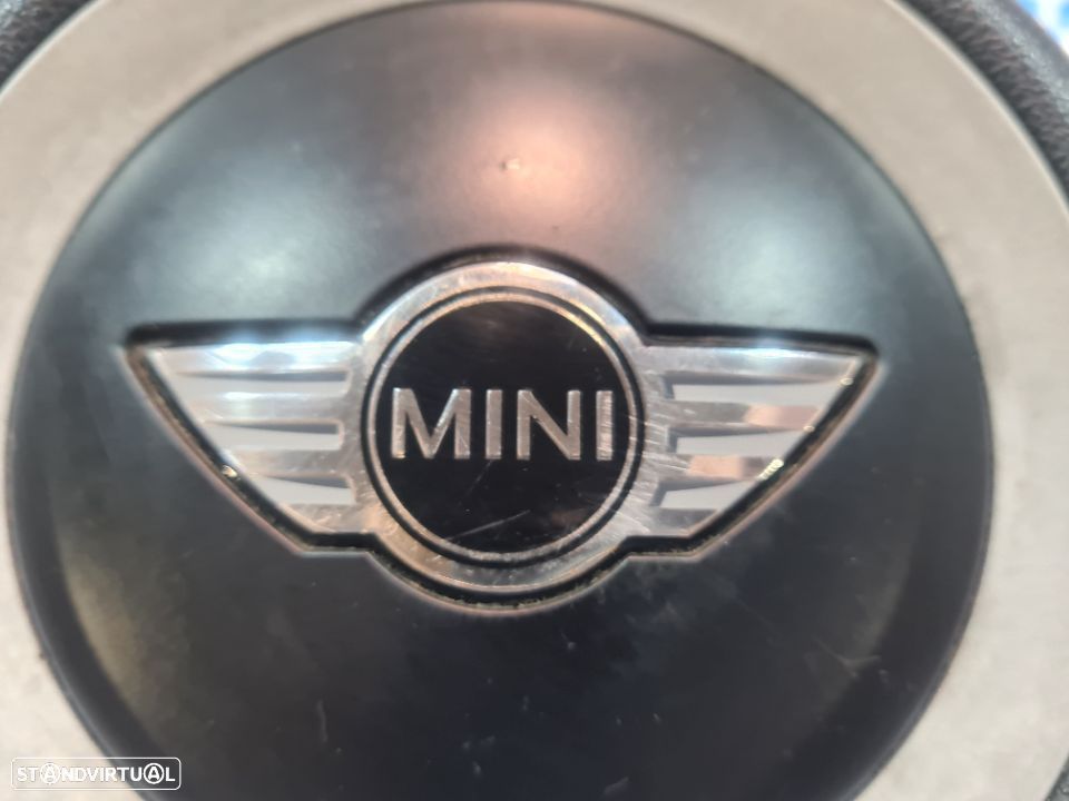 VOLANTE GUIADOR COMPLETO MINI COOPER R56 32306794624 6794624 607387211 PELE COMANDOS MULTIFUNÇÕES AIRBAG - 12