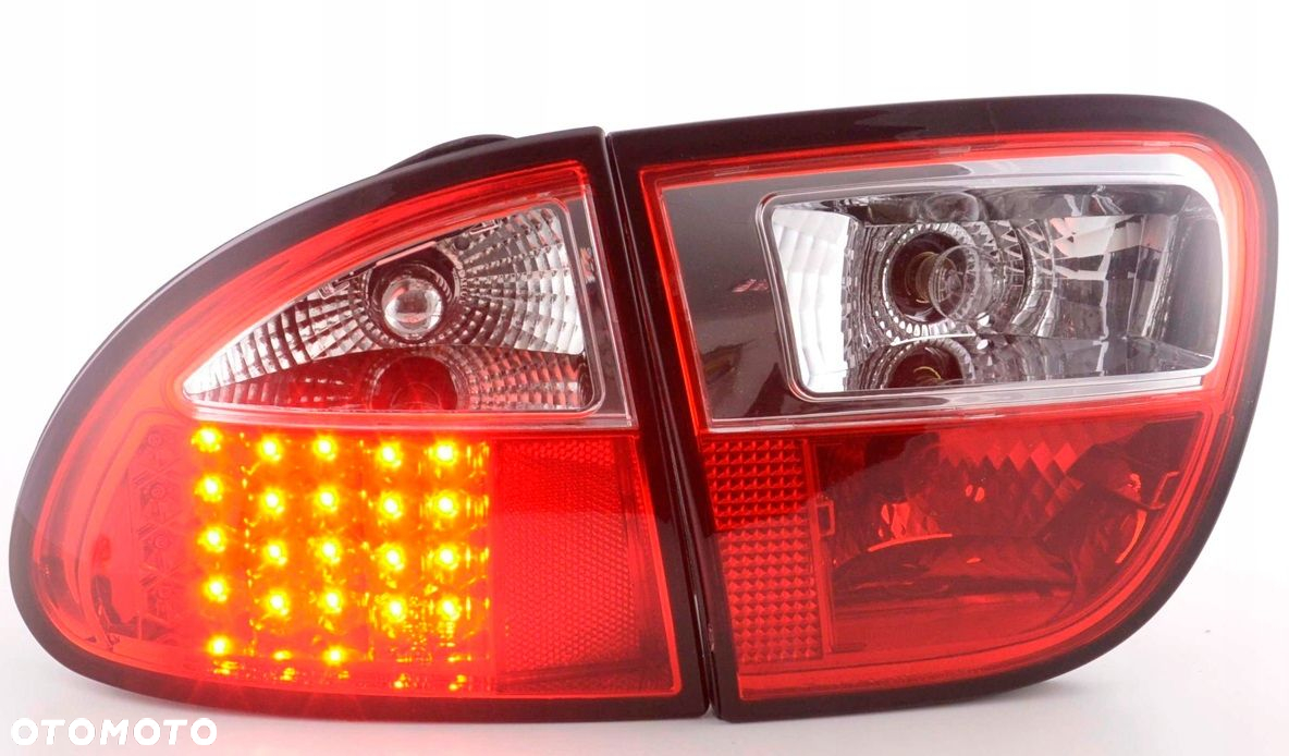 Lampy tyl ne kpl Led Diodowe Diody Tuning Red White Seat Leon I 1 1m 99-04 - 4