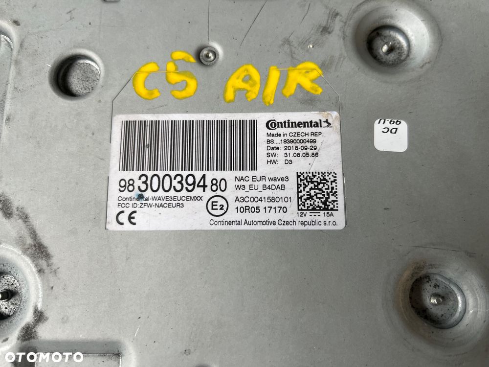 Radio Citroen C5 AIRCROSS - 3