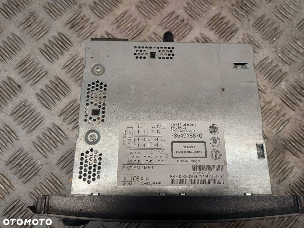 RADIO ODTWARZACZ FIAT GRANDE PUNTO I 7354918870 - 2