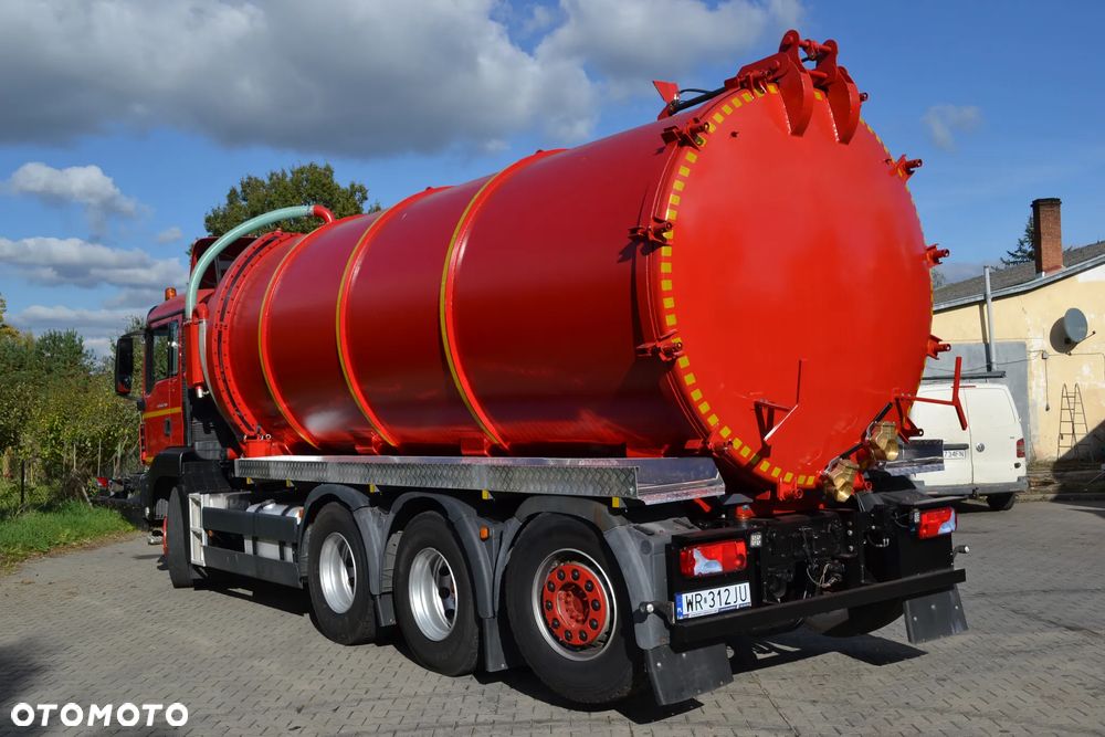 MAN TGS 35.480 8x4  ASENIZACYJNY SZAMBIARKA NOWA BECZKA 25m³ 4 OŚ PODNOSZONA I SKRĘTNA POMPA JUROP RV-520 SPECJALNY - 5