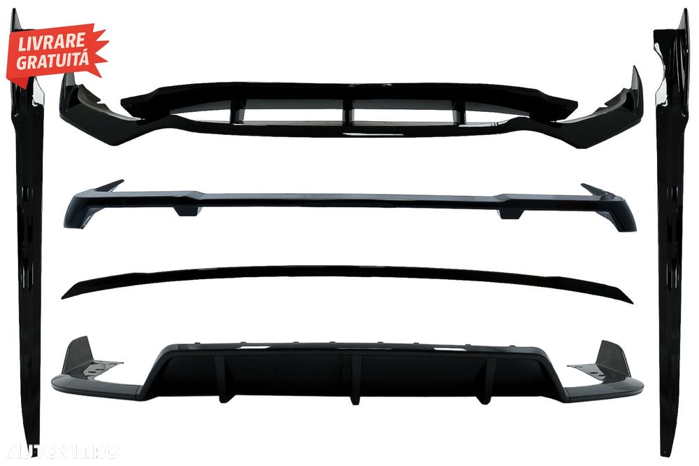 Pachet Exterior Aero BMW X5 G05 (2018-2022) M-Tech Black Knight Design Negru Lucio- livrare gratuita - 1