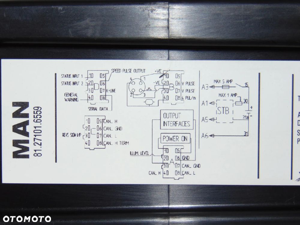 Tachograf 81.27101.6559 MAN TGA TGL TGX - 10