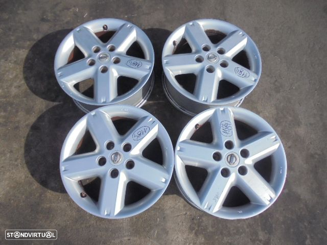 Jogo De Jantes Jgjant1184 NISSAN  X-TRAIL 1 FASE 2 2006 2.2DCI 4X4 136CV 5P PRETO 40 6.5Jx16 5X114.3 63.3MM - 4