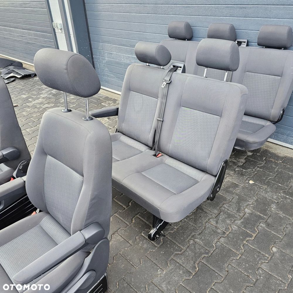 VW T5 T6 CARAVELLE fotel fotele kierowca pasażer dwójka ławka przód tył - 5