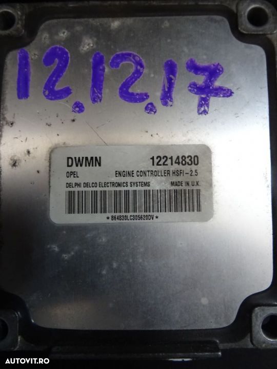 Calculator motor Opel Meriva 1.6 benzina Z16XE - 1
