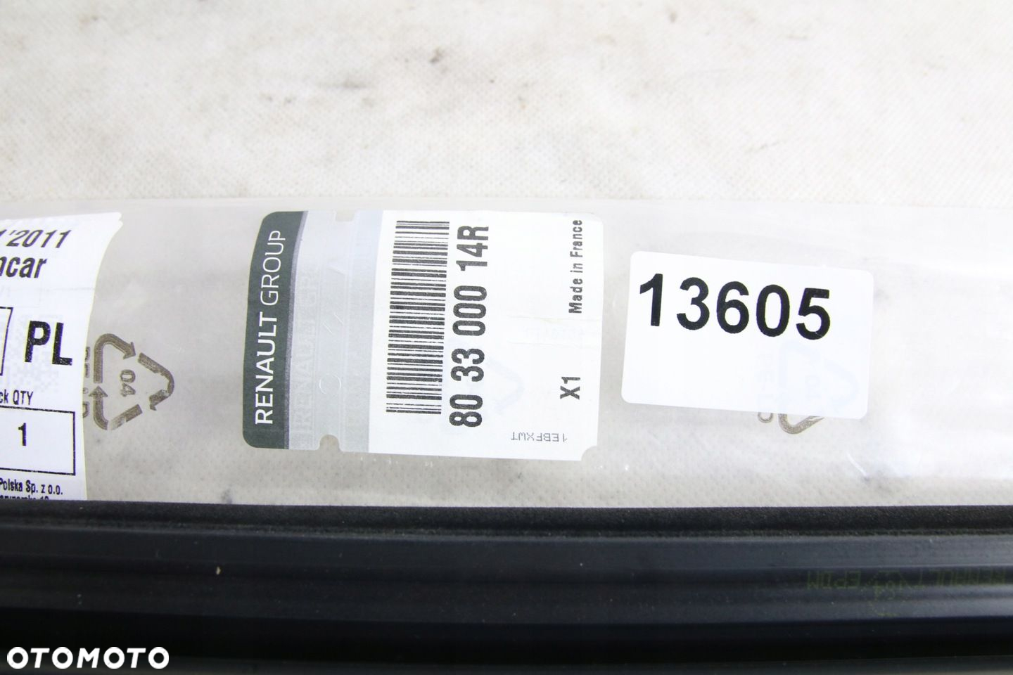 Uszczelka drzwi przod przednia prawa Oryginał Renault Scenic III 3 2009-16 - 2