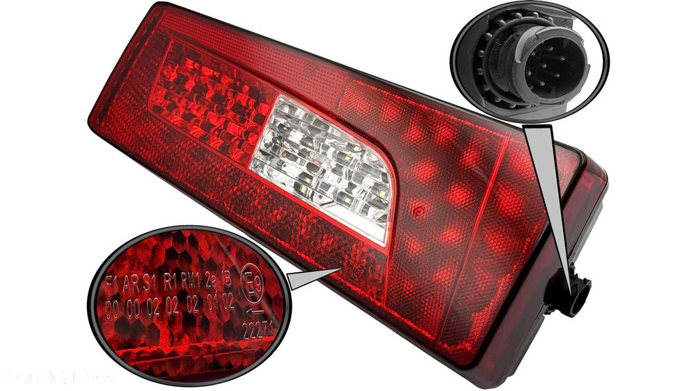 scania s r p g lampa tył zespolona lewa led - 6