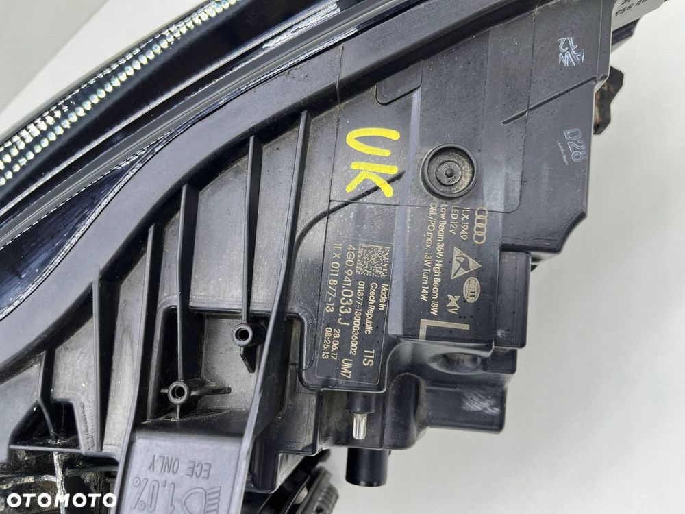 AUDI A6 C7 LIFT LEWA LAMPA PRZÓD FULL LED ANGLIK 4G0941033J - 6