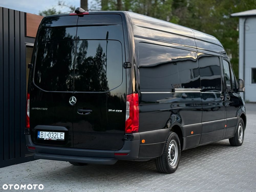 Mercedes-Benz Sprinter 314 CDI / Maxi L3 H2 / 2020 Rok Produkcji /  Automat 7G Tronic / 2.143cm3 OM651 / Czarny / Zarejestrowany w PL - 10