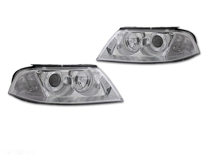 reflektory lampay kpl ringi angel eyes tuning depo vw passat b5 fl lift 00- - 1