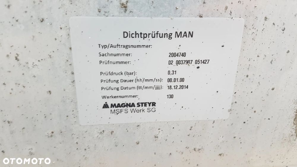 ZBIORNIK PALIWA KOMPLETNY MAN TGX TGS EURO 6 MEGA LOW DECK 135X70X59 ST - 7