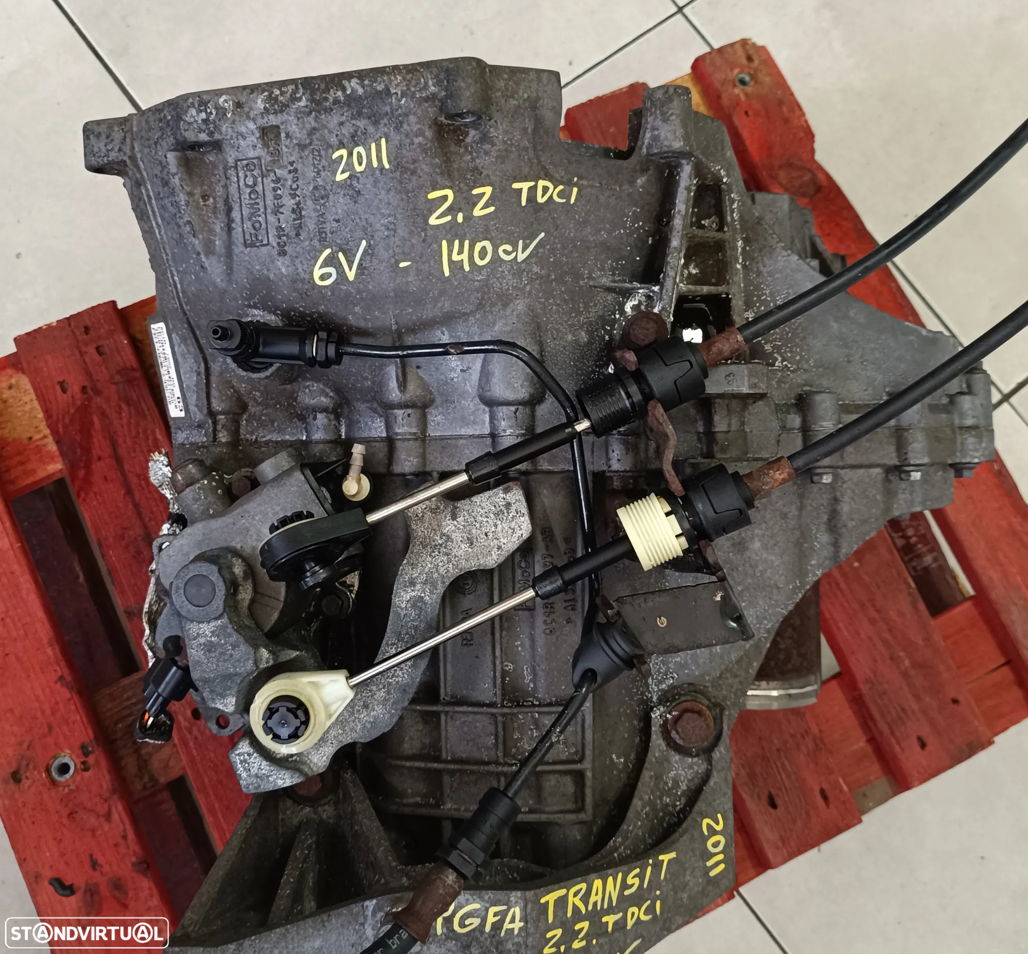Motor Ford Transit 2.2 TDCI 140cv PGFA - caixa 6 velocidades 8C1R-7002-DG - centralina AC11-12A650-BC - 9