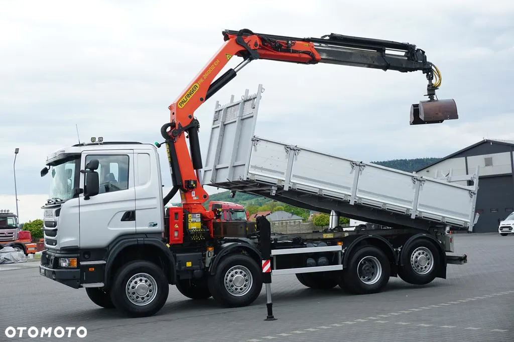 Scania G 400 / E 5 / 8 X 4 / 4 x 4 / WYWROTKA + HDS / TRIDEM / PALFINGER PK 26002 / MANUAL - 3