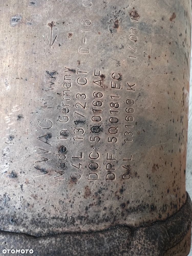 KATALIZATOR DPF 2.0 TDI 04L131723CT 5Q0166AF 5Q0181EC 5Q0131705 03L906051B ORYGINAŁ VW SKODA AUDI SEAT STAN BDB - 3