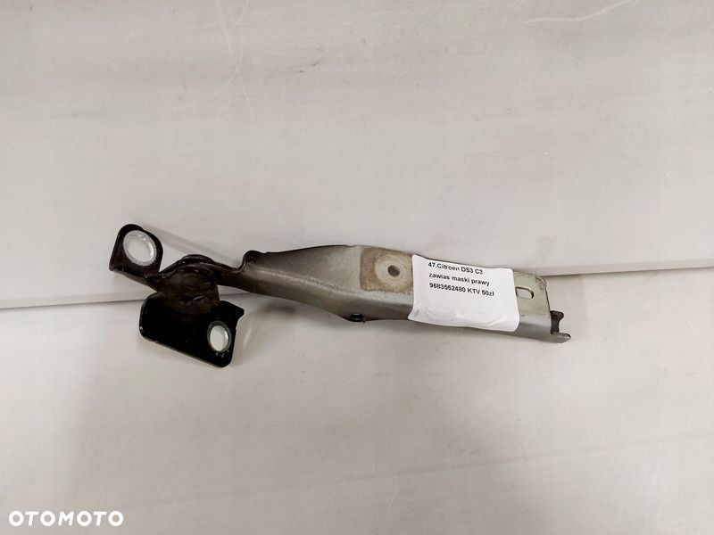 citroen ds3 c3 zawias maski prawy 9683552480 ktv - 4