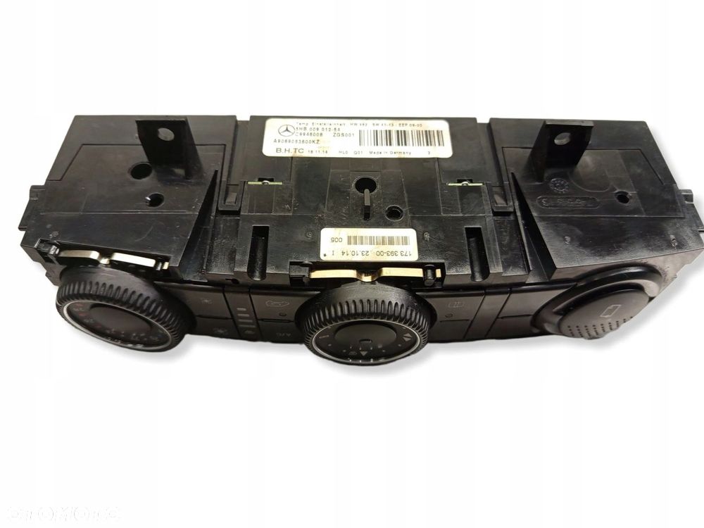 Panel klimatyzacji Mercedes-Benz Sprinter W906 A9069063600 - 9